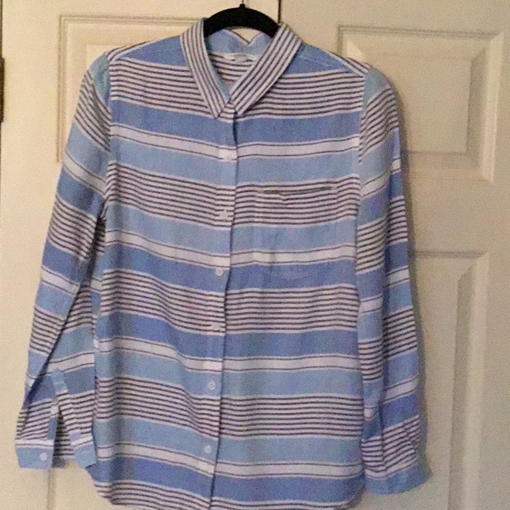 Beach Lunch Lounge Cotton Blouse Small/ Petite